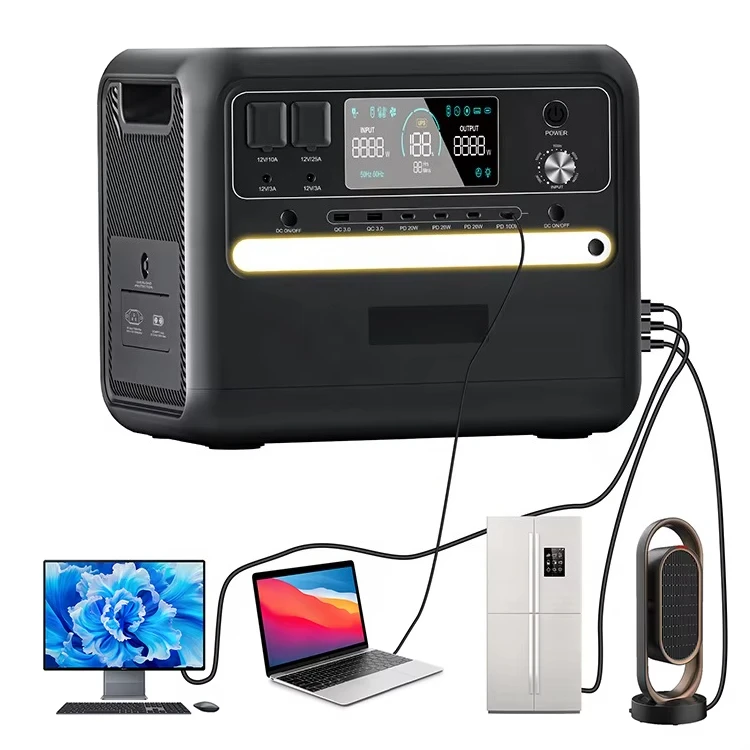 

Hight Capacity Solar Power Generator Fast Charging Charger Ups 2000W Portable Power Station