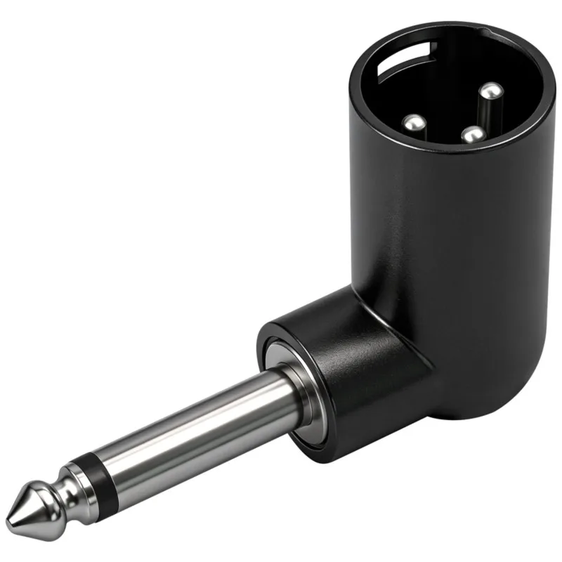 B48B-Electric Guitar Converter Head 6.35Mm Male To XLR Male Adapter Plug Wireless Microphone Adapter Audio Converter Head