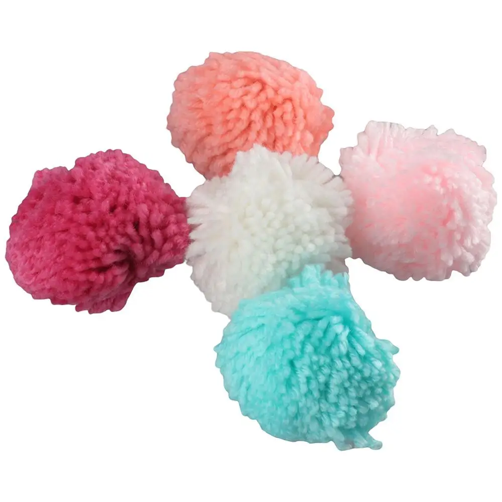 20 pz grande filato Pom Poms 2.8 pollici Craft Pom Pom Balls fai da te pompon artigianali per cappelli forniture per feste filato Pom pon per