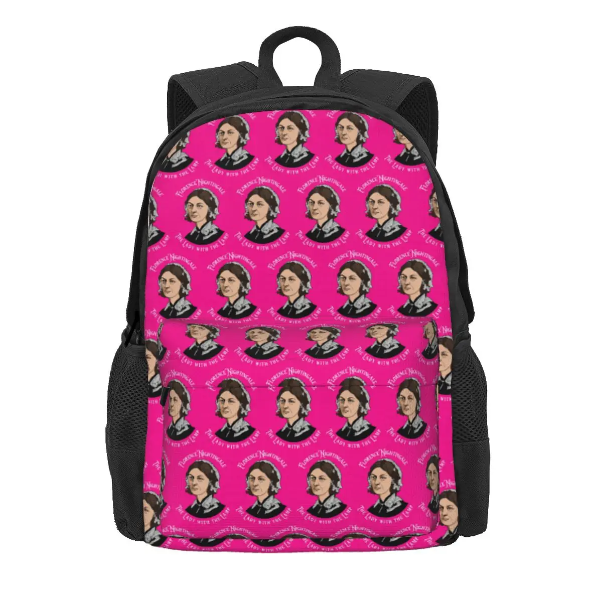 Florence Nightingale Nursing Pie Chart Pioneer Backpack Daypack Large Capacity BookBag School Bag Shoulder Bags for Men Women