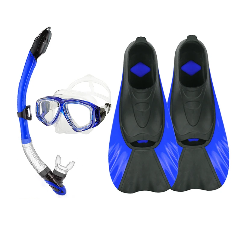

Professional Snorkeling Fin Set Scuba Diving Masks Underwater 3 Pieces Snorkeling Mask Set