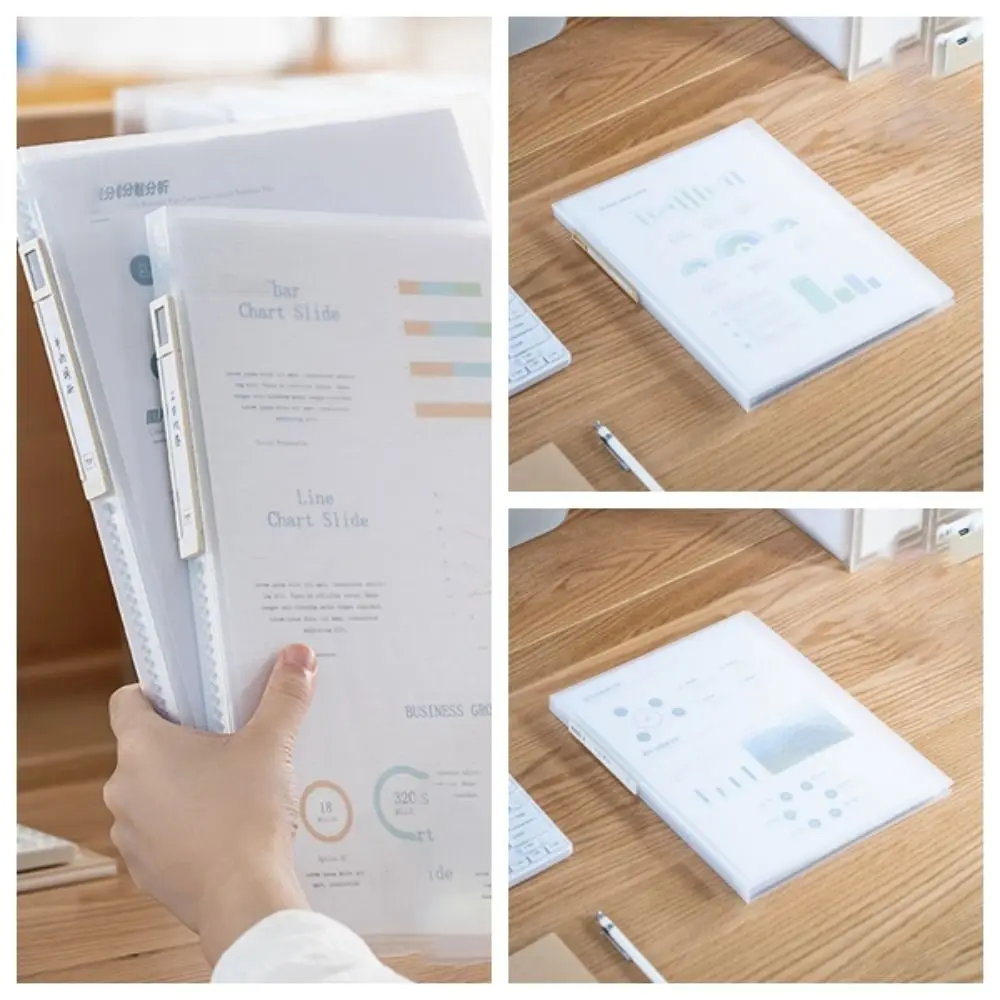 

Multilayer A4 Loose Leaf Folder Waterproof Transparent Insert Examination Paper Bag Large-Capacity Thickened A4 Information Kit