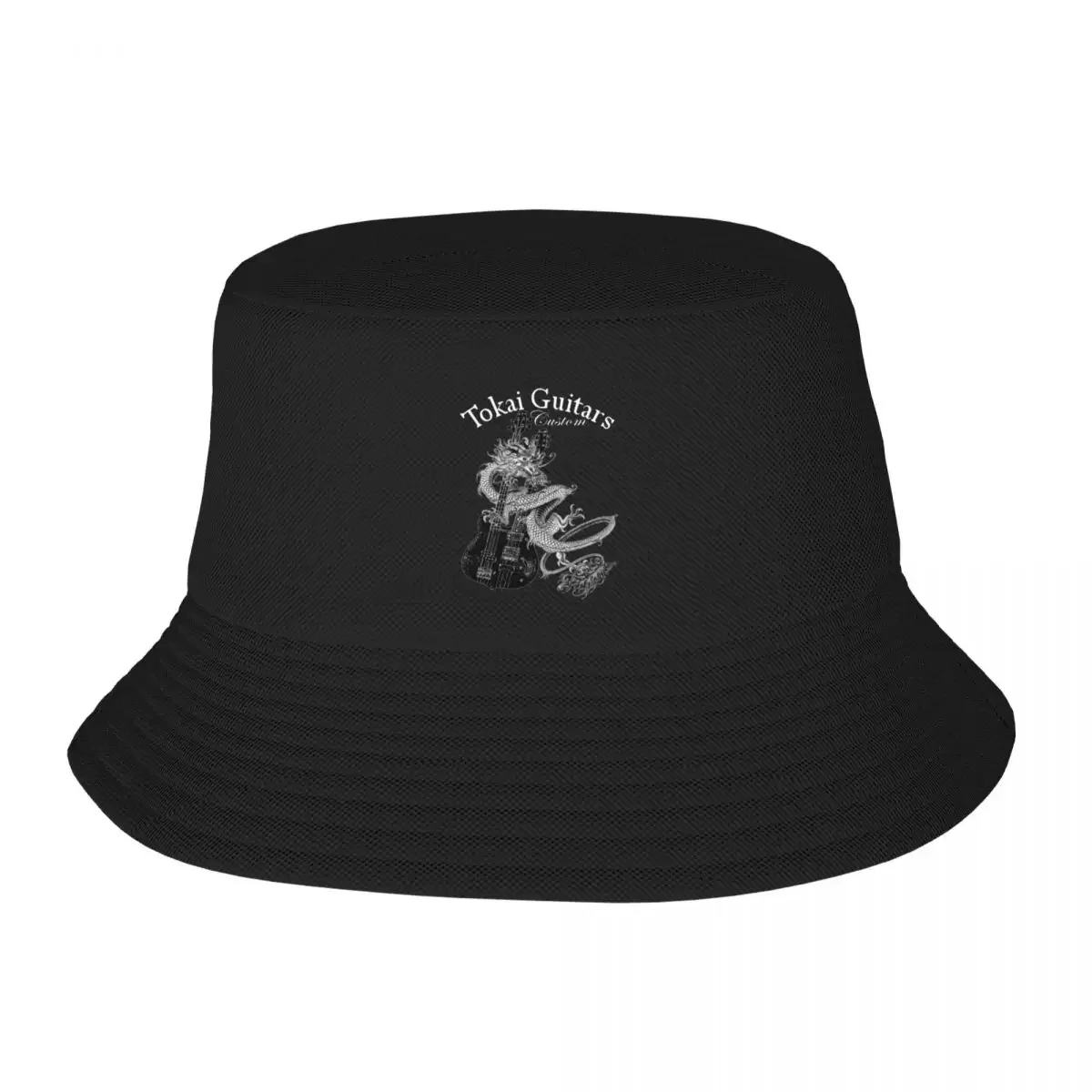 Tokai Guitars logo with dragon (TGd1-2023-03) Bucket Hat Trucker Cap Sunscreen Male Women's