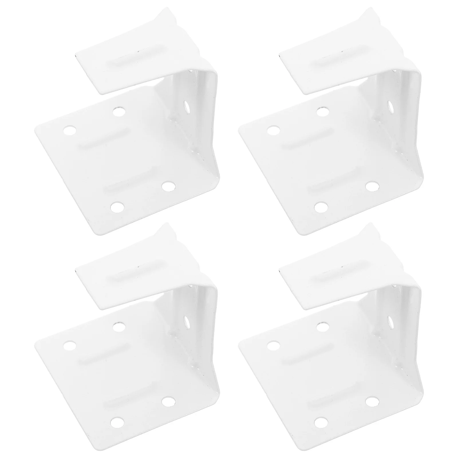 

4 Pcs Blind Brackets High Grade Iron Smooth Surface Rust Resistance Easy Install Window Blinds Headrail Mounting