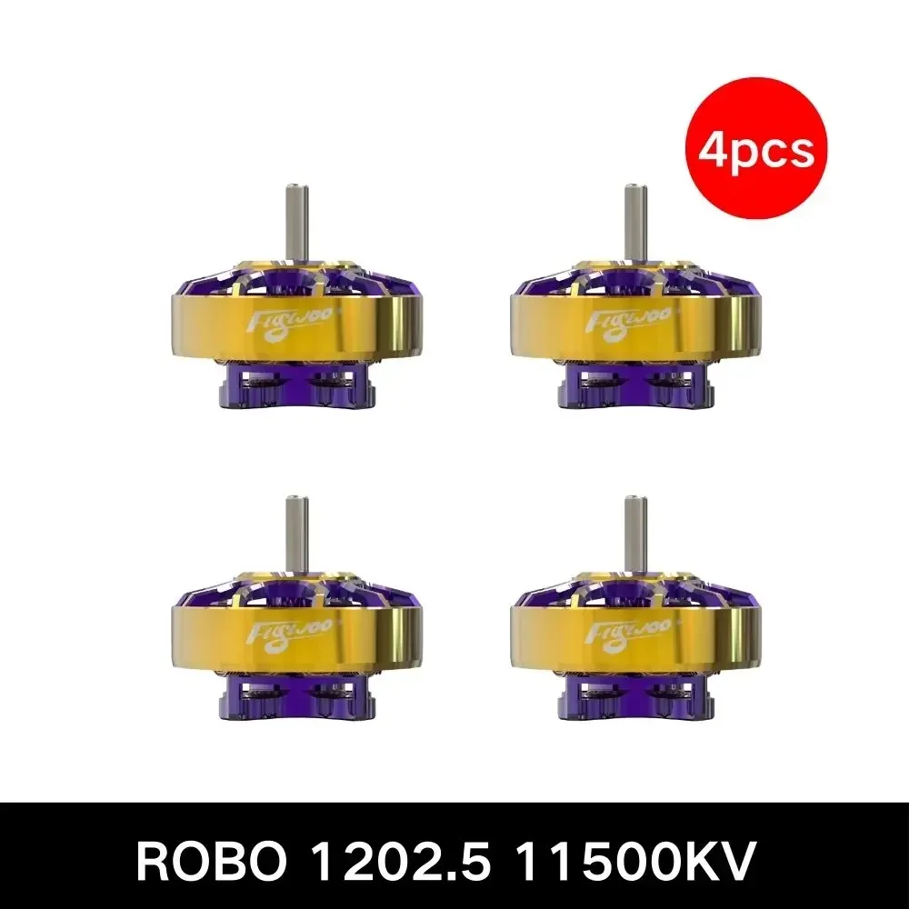 Flywoo ROBO 1202.5 Motore Brushless 11500KV, Motore Drone FPV Ultraleggero ad Alta Efficienza per Micro Whoop Fai da Te Costruisce Parti RC