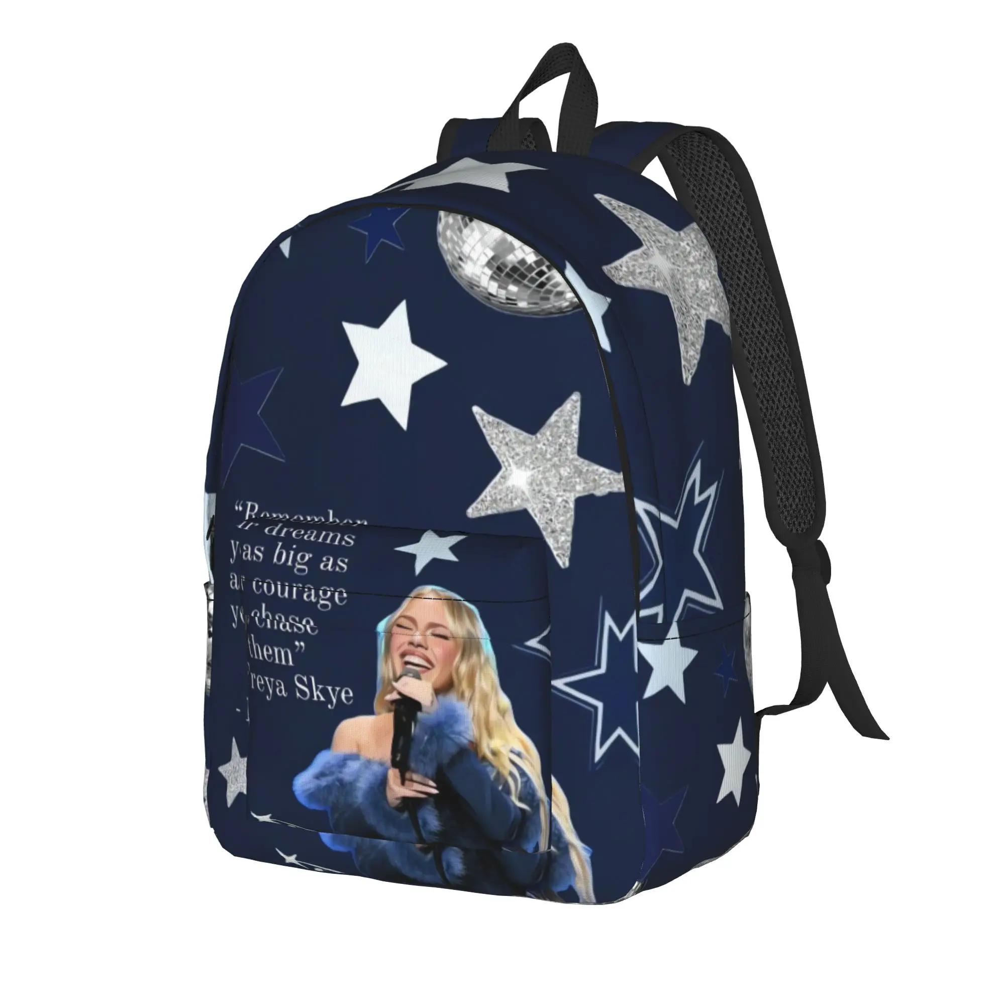 Night Moon Star Art Freya Skye Backpack Women Men  Large Backpacks Polyester Elegant School Bags Outdoor Custom Rucksack