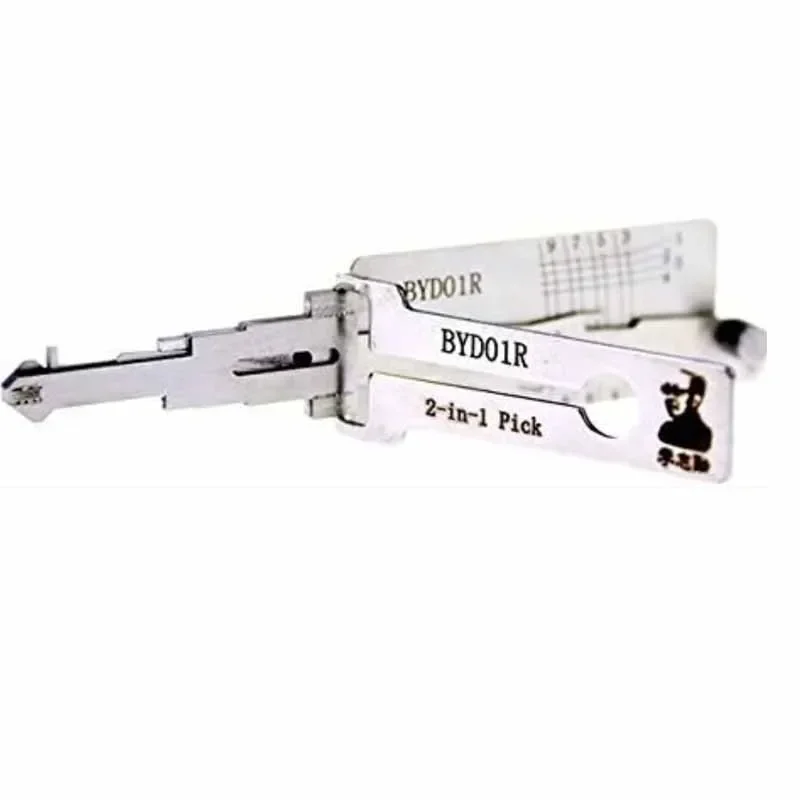 1 قطعة أداة Lishi 2in1 ل BYD01/BYD03/BYD01R/BYD FO/BYD Han /BYD 2 المسار/اختيار ل BYD Han Song L Tengshi فك مجموعة السيارة