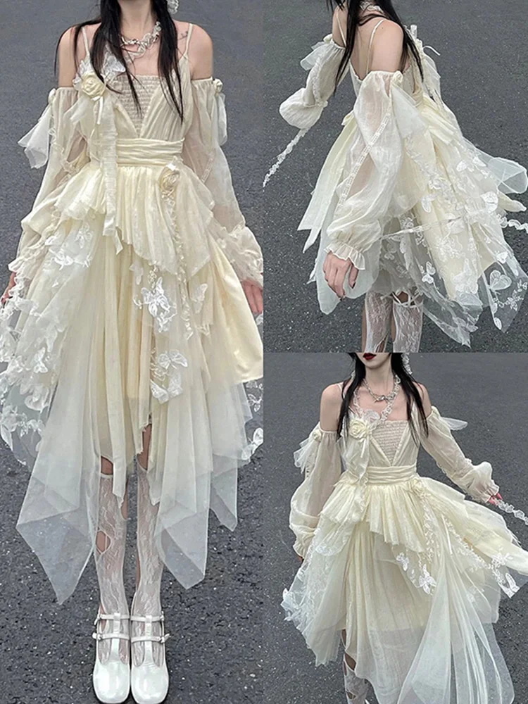 Dress Generate Color Rose Ribbon Female Lolita Heavy Industry Wedding