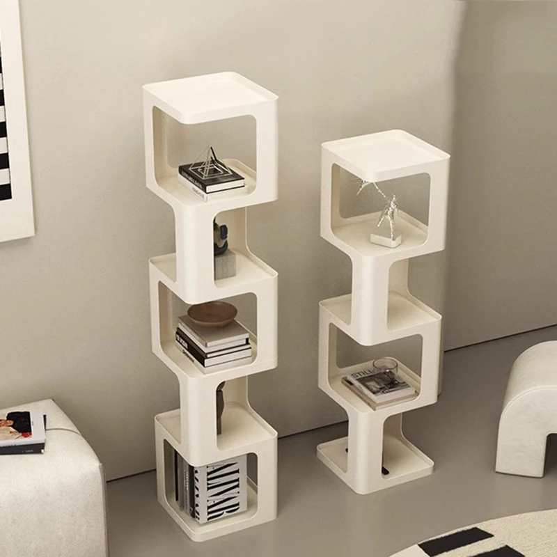 Modern Metal Bookcase Organizer Bedroom Mobile Display Floor Shelves Magazine Library Prateleira Para Livros Room Furniture