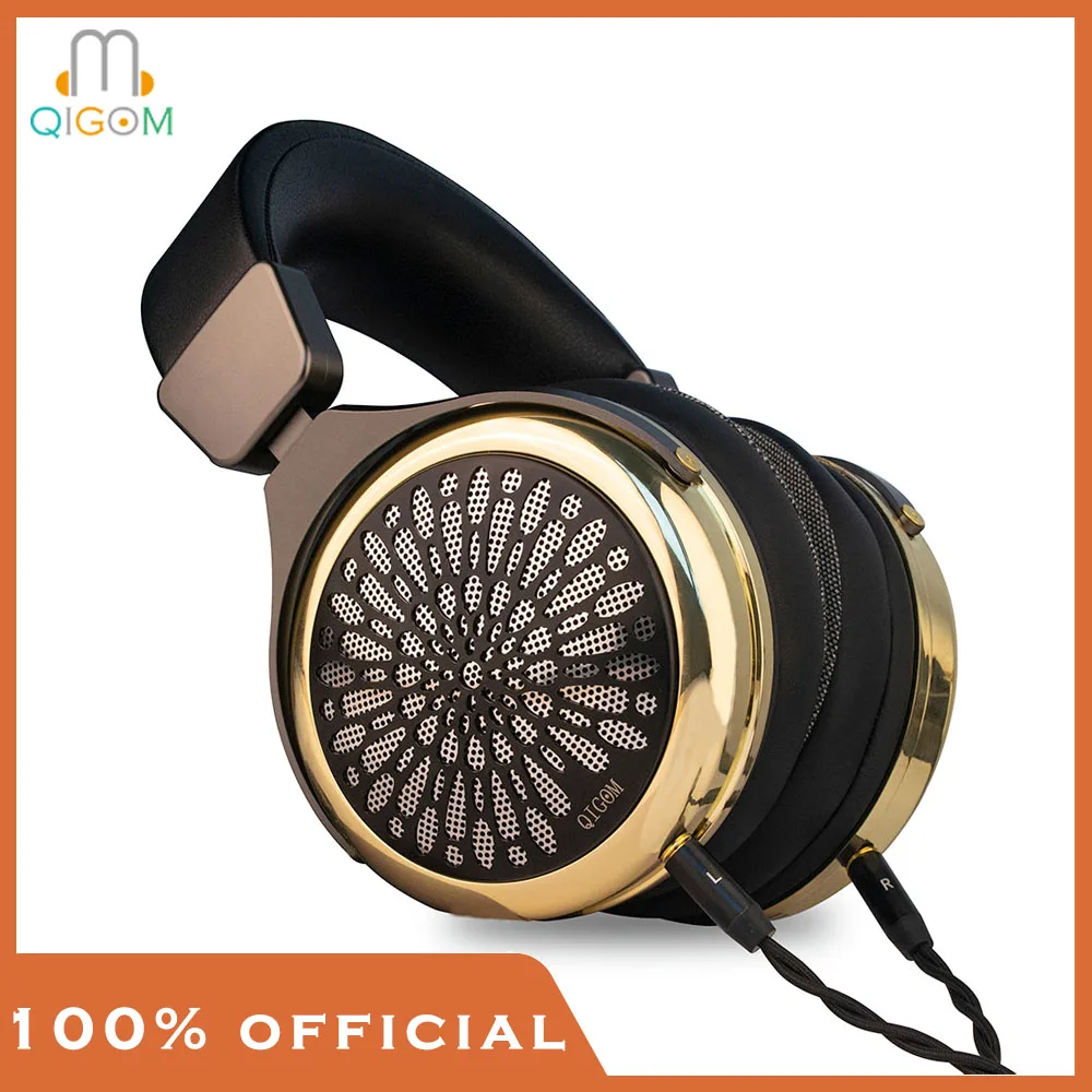 

QIGOM HIFI Headphone Demon Saint, 110MM Orthodynamic, Wired HIFI Headphone, 30Ω 96dB, Silver Alloy, Replaceable Cable Headphone