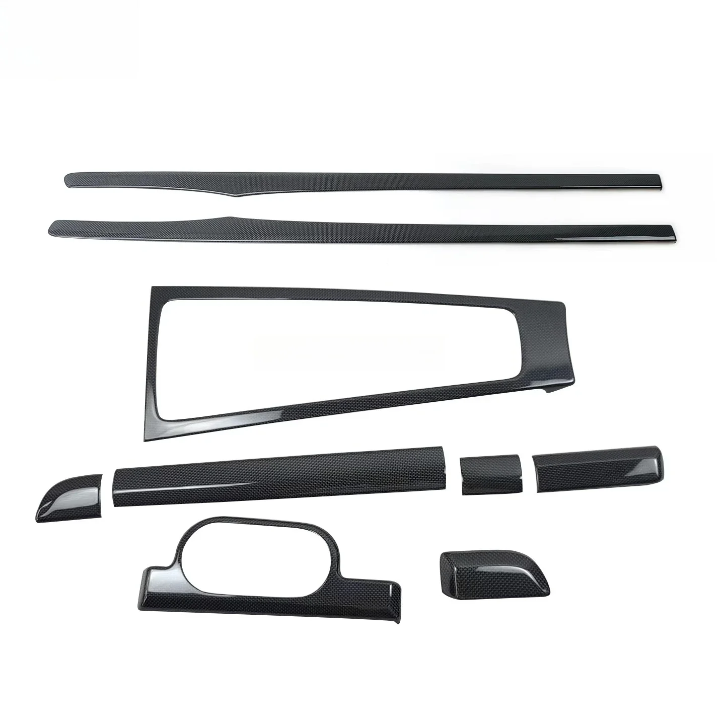 Plain Weave Carbon Fiber Patch on Style Interior Retrofit Kit for 718 981 991 Cayman Boxster Left Hand Drive Trims
