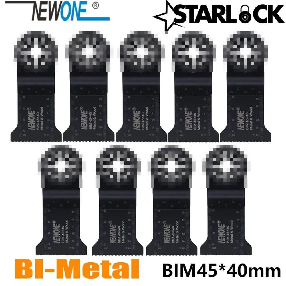 NEWONE Compatible for STARLOCK BIM45X40MM Saw Blades fit Power Oscillating Tools Metal Cutting Remove Carpet Nails more