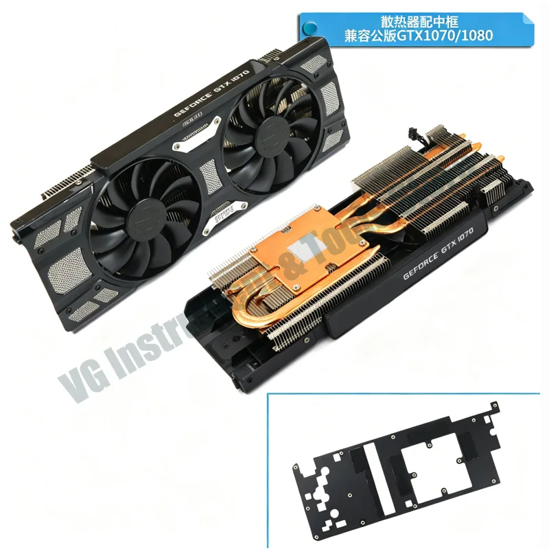 Neuer Kühlkörper für GTX1070 GTX1080 Grafikkarten, Ersatz-GPU-Kühlkörper für EVGA GTX 1070 1080 – Detail 4