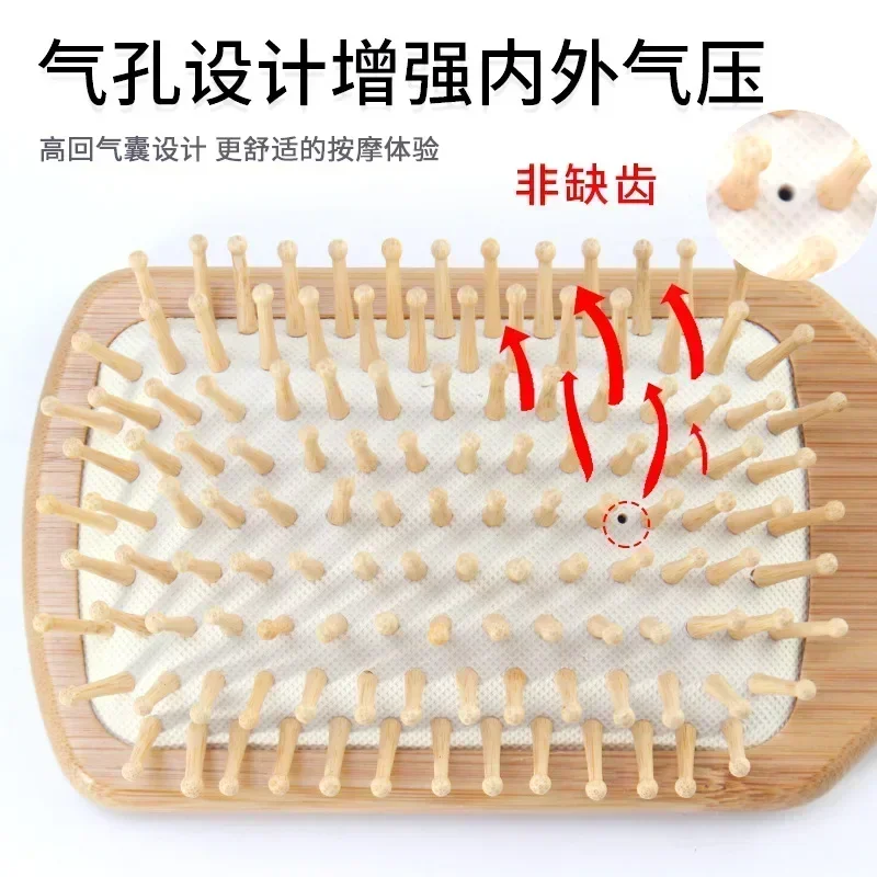 Wood Comb Professional Healthy Paddle Cushion Hair Loss Massage Brush Hairbrush Comb Scalp Care Healthy bamboo comb