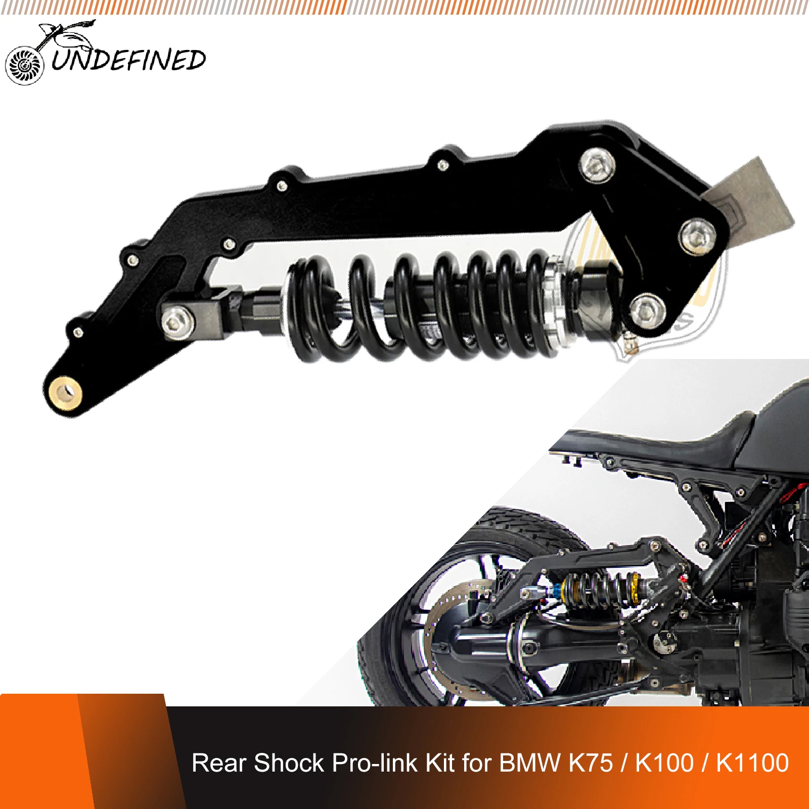 

For BMW K1100 K100 K75 Cafe Racer Seat Bracket Motorcycle 310mm-340mm Rear Shock Pro-link Kit Adjusted Damping Modified Seats