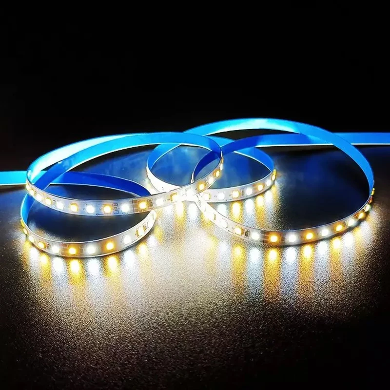 Tira de iluminación LED CCT de doble Color, 120LED, 6000K + 3000K