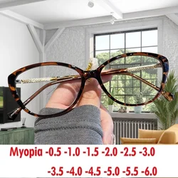 Eye face without makeup gadget anti-Blu-ray myopia glasses plain glasses face slimming girl prescription mirror 0 ~-600