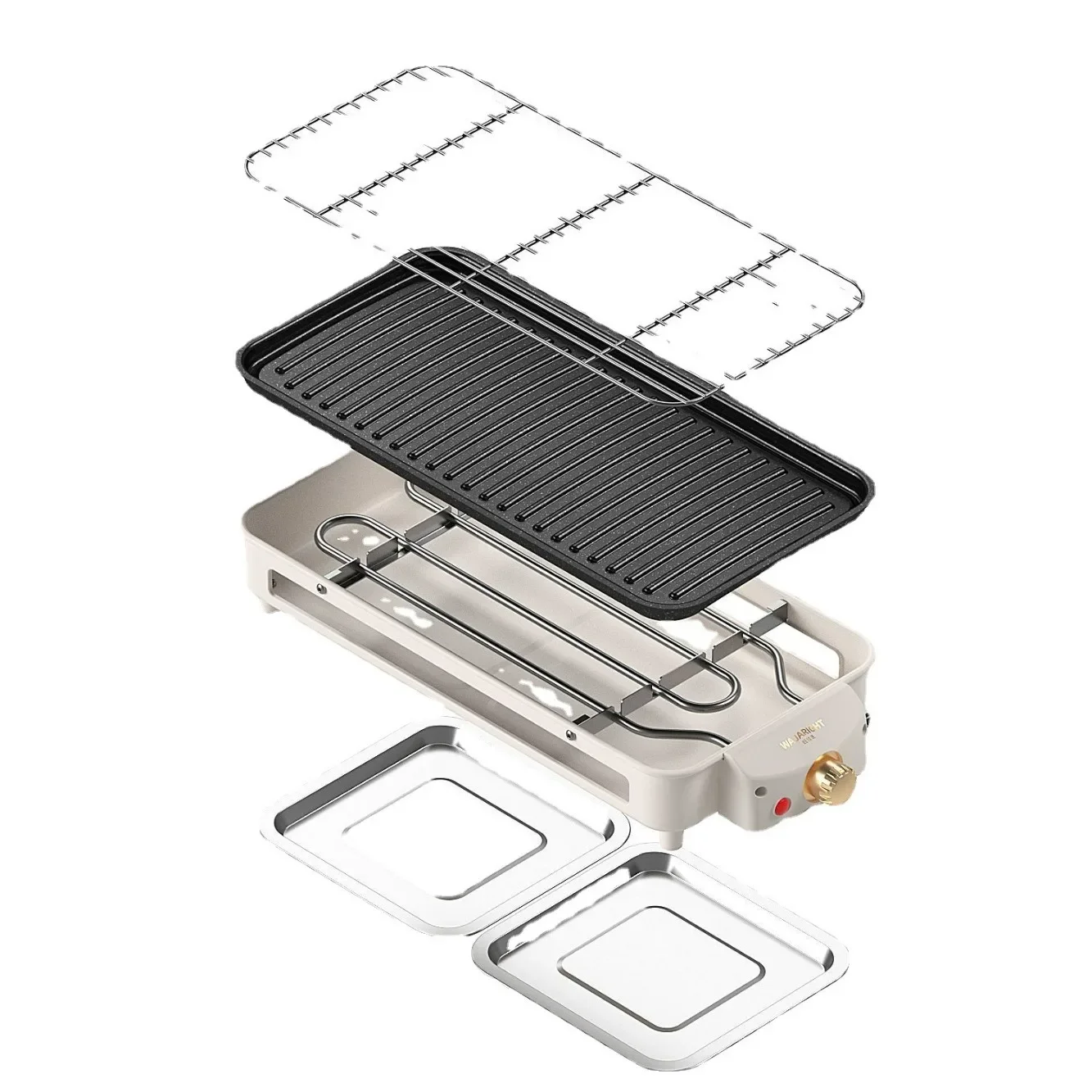 

Smokeless Electric Grill Household Multifunctional BBQ Tray Portable Electric BBQ Grill Barbecue Grill Frying Pot