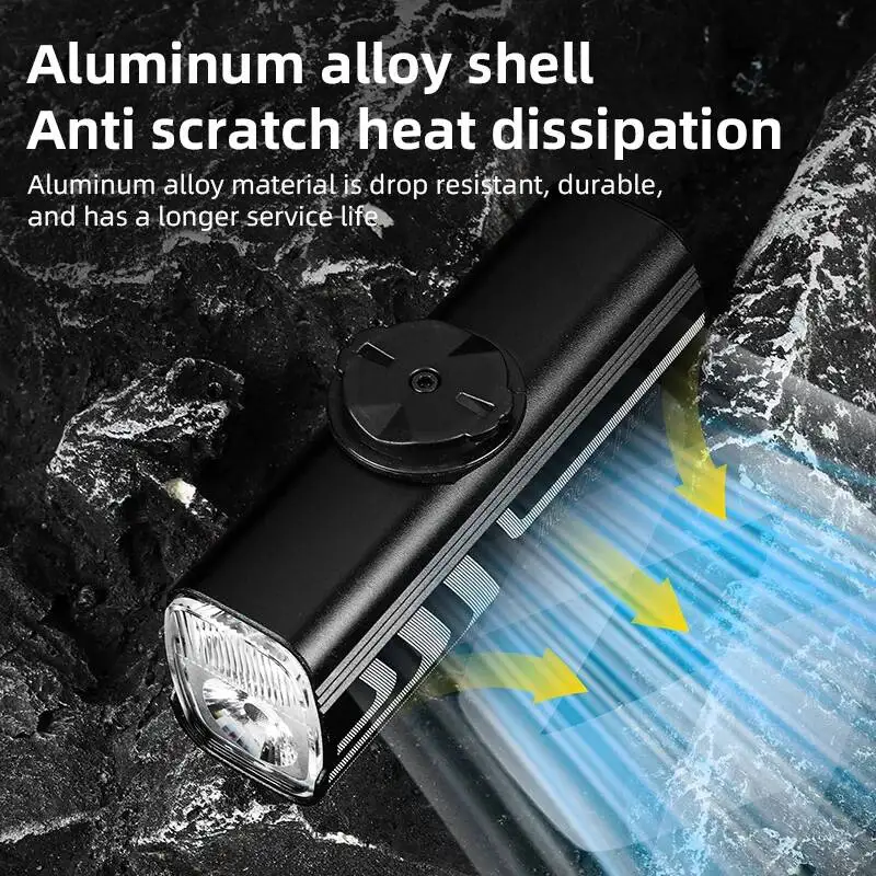 

ESLNF Highlight Headlight MTB Bicycle Light Aluminum Bike Lumen Lumens Alloy 1200 Constant Road Front