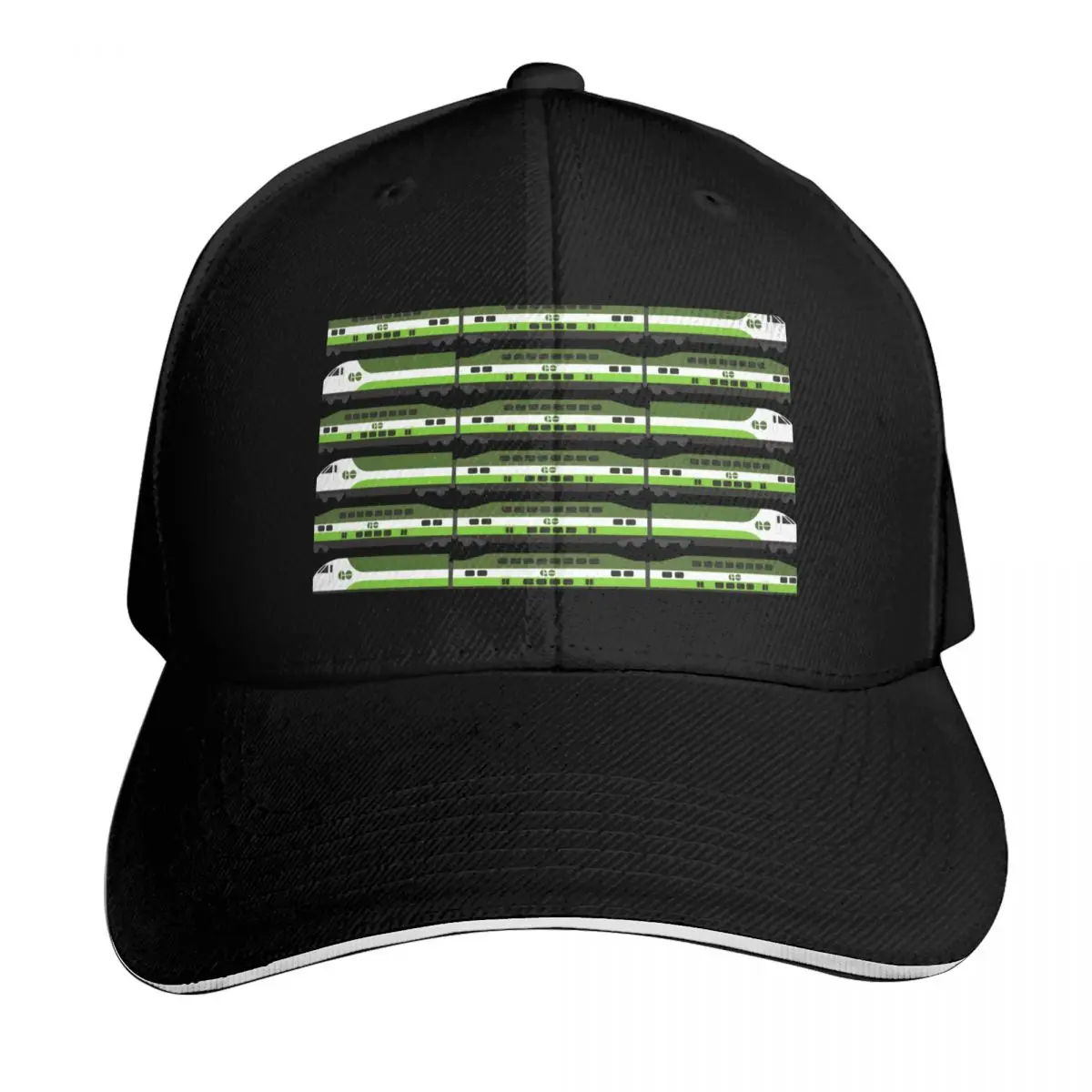 Go Train Baseball Cap Curved Brim Classic Fit Low Profile Unstructured Unisex for Men Women