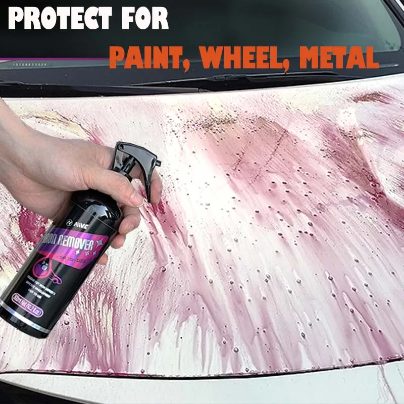 รถเหล็กRemoverชุดAivcสีเบรคCareล้อHubสนิมแผ่นโลหะผงเหล็กทําความสะอาดสารเคมีReaction Car Detailing