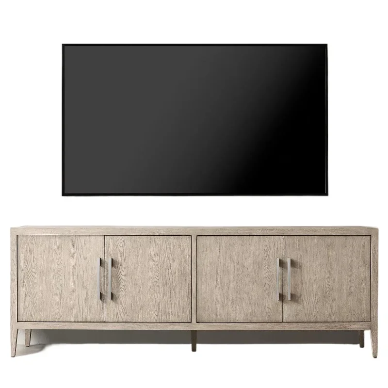 

Nordic Italian Modern Simple Light Luxury Solid Wood TV Cabinet American Country