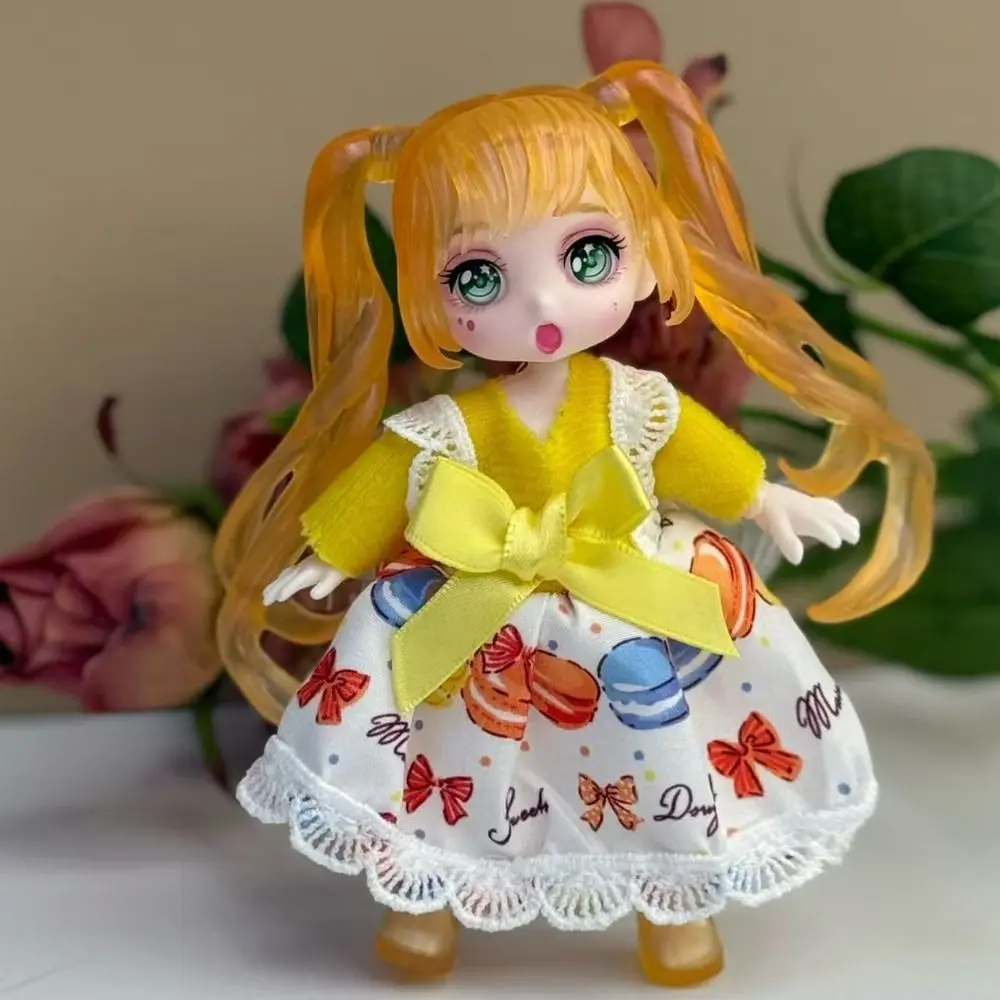 13 cm Höhe Puppenkörper Nackte Puppe Sphärische Gelenke BJD Figur Multi Gelenke Cartoon Manga Gesicht Beweglicher Körper 4 Zoll Puppe