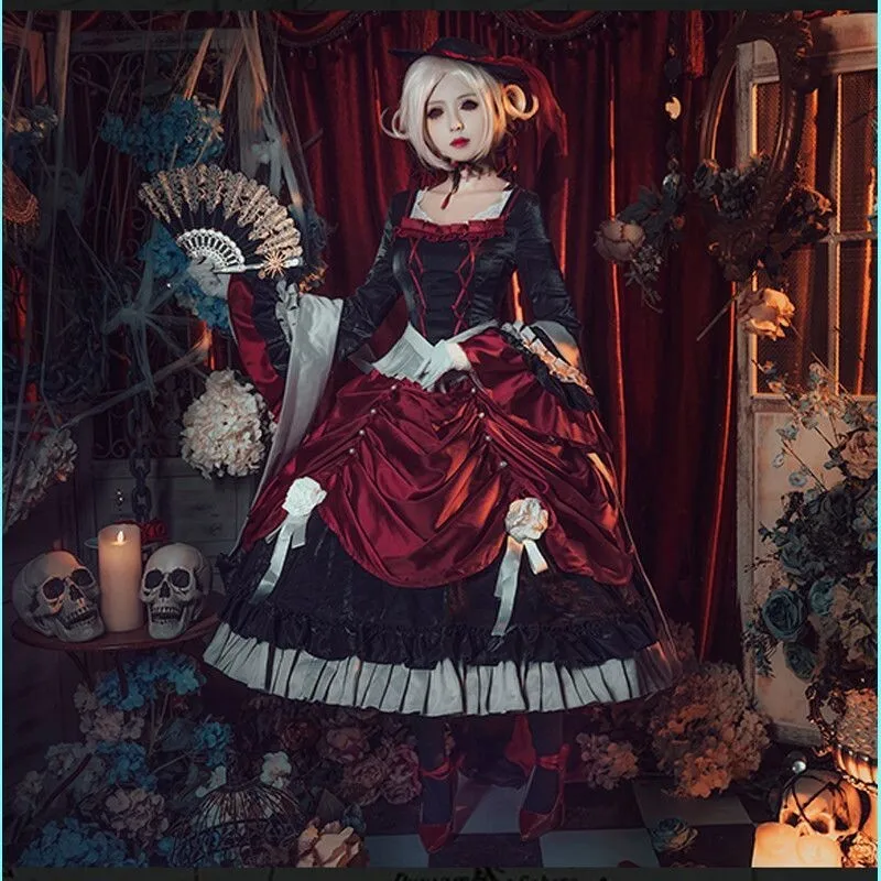 

Game Identity V Madame Red Cosplay Costume Gothic Lolita Dress Halloween Carnival Party Outfit
