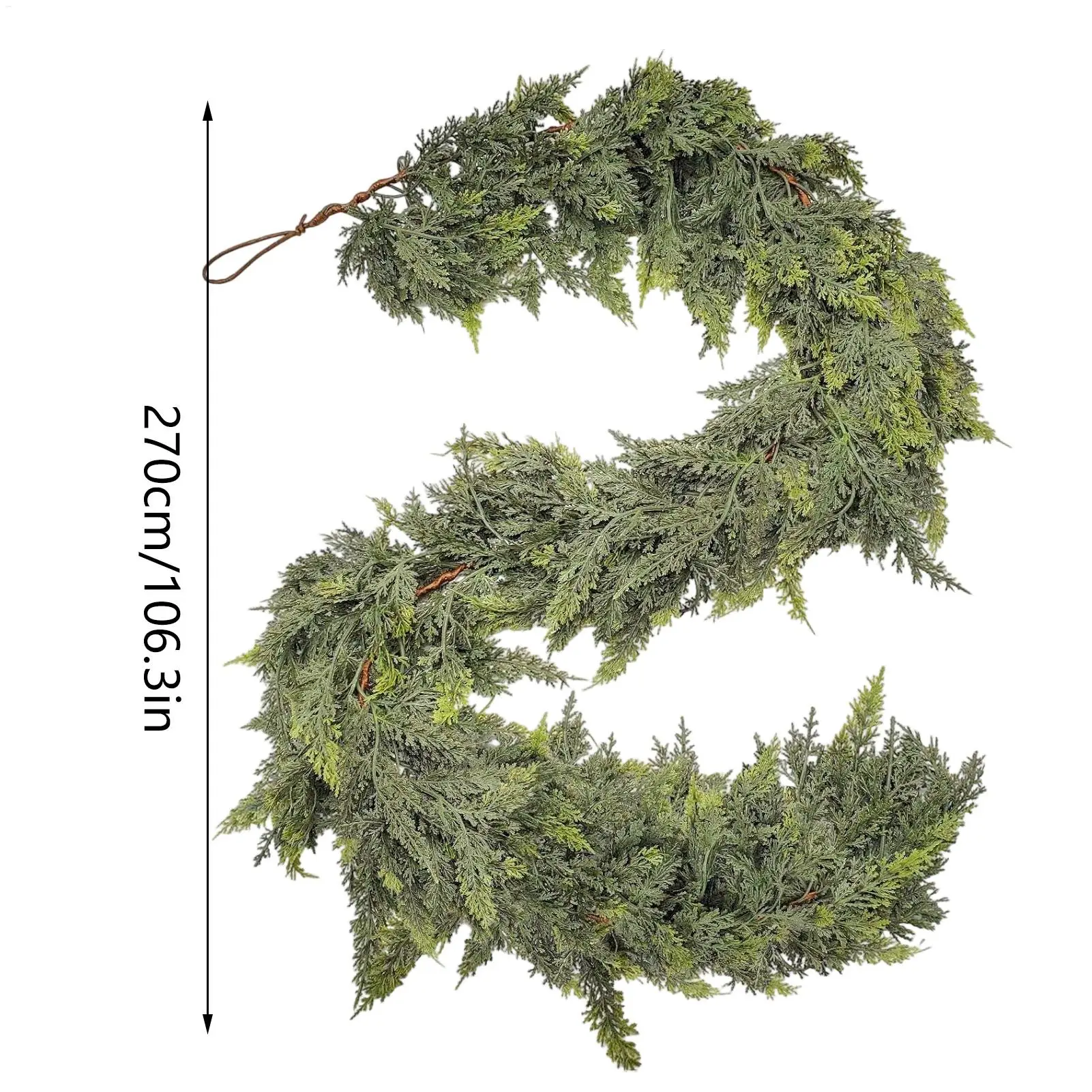150/180/270 cm Künstliche Pflanzen Weihnachten Girlande DIY Kranz Weihnachten Navidad Hause Dekoration Kiefer Rattan Hängen ornament – Detail 14