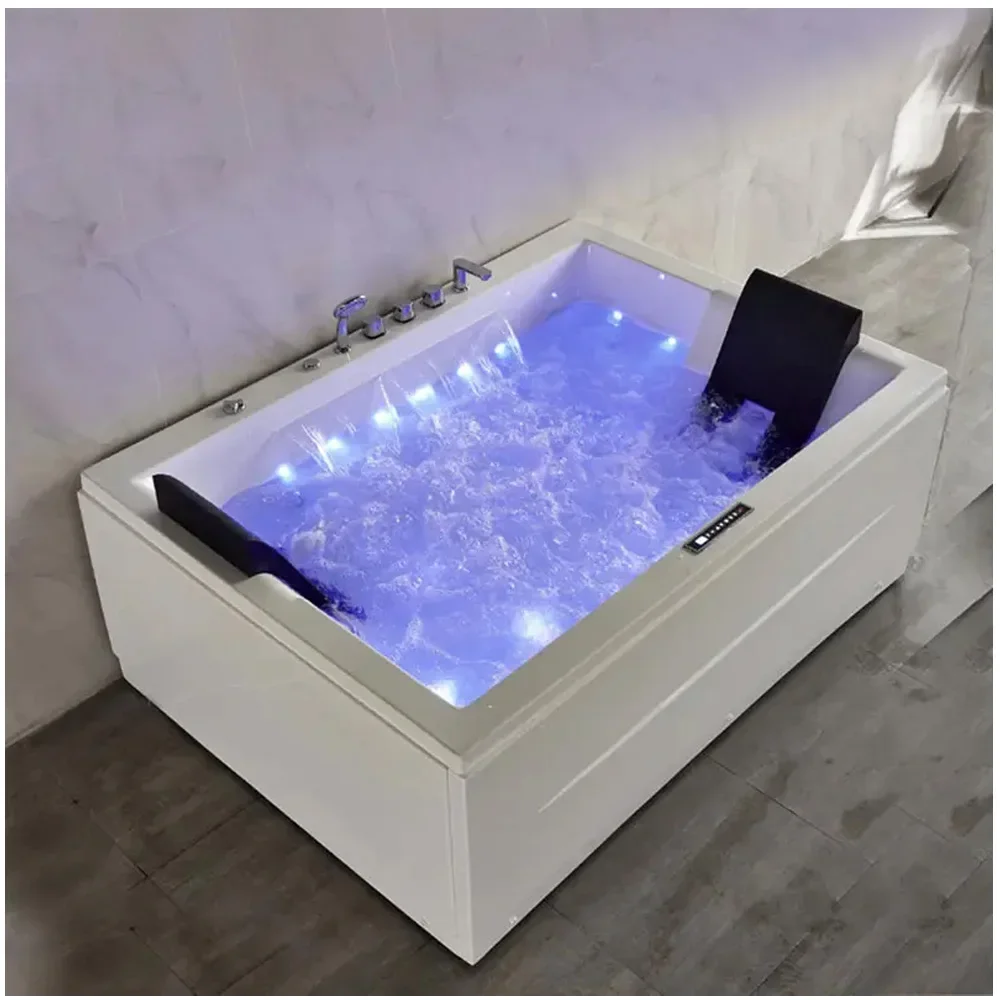 OEM  Massage Bathtub LED Constant Temperature 2 Person Jet Spa bathtubs