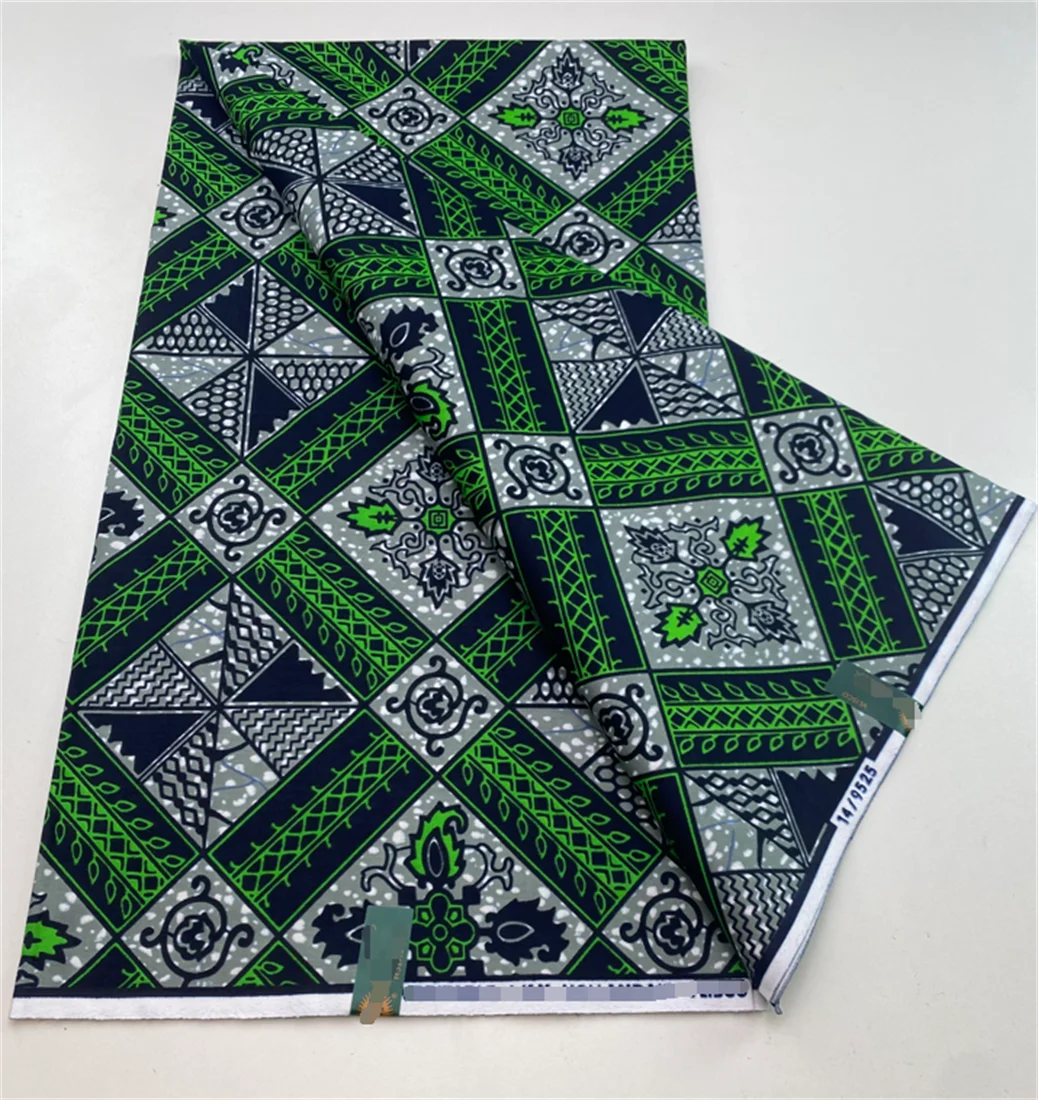 

African Wax Prints Fabric, Guaranteed Veritable, Real Wax, Ankara Wax, 100% Cotton Fabric for Party Dress, Latest, 6Yards