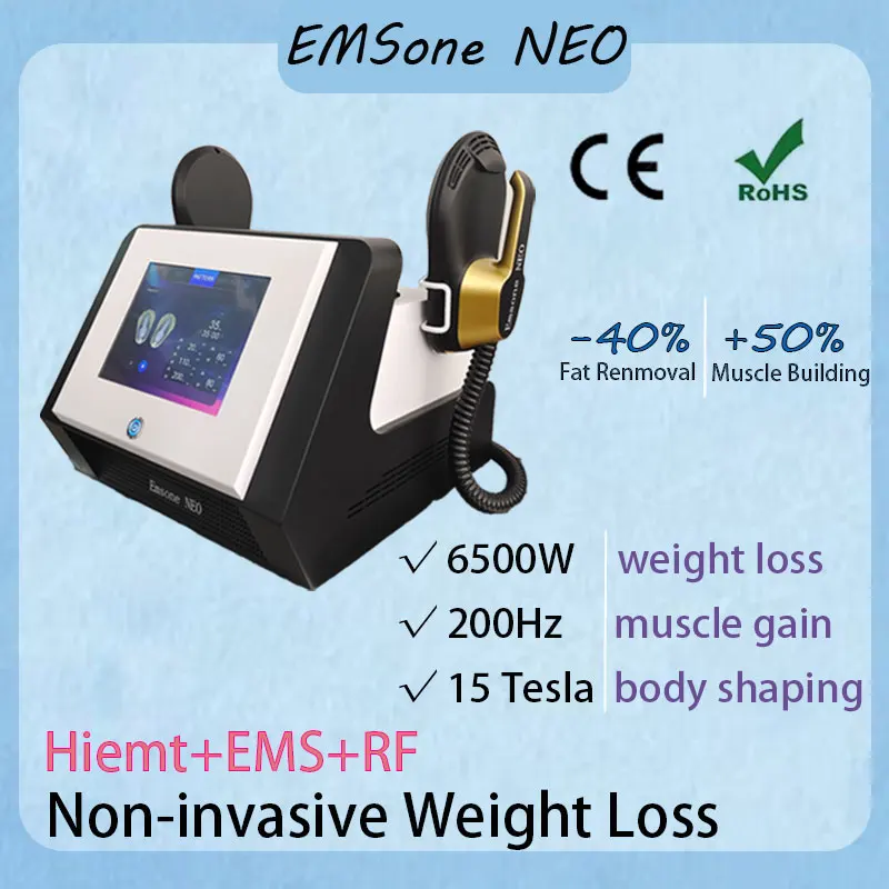 EMS Fat Reduction and Body Shaping 15 Tesla EMSone NEO Electromagnetic Muscle Stimulating Machine Fat Removal and Beauty Device