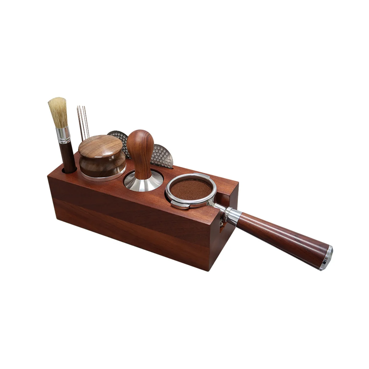 

Держатель тампера для кофе, опорная база, аксессуары для кофемашины для эспрессо, станция коврика для тампера для эспрессо для кофеварки 58 мм