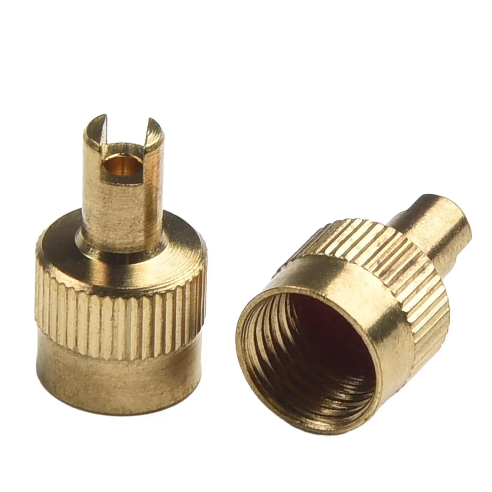 Tire Tool Cap Tyre Valve Cap Yellow Car Silver Vehicle 8 Pieces Accessories Copper Parts Replacement High Quality