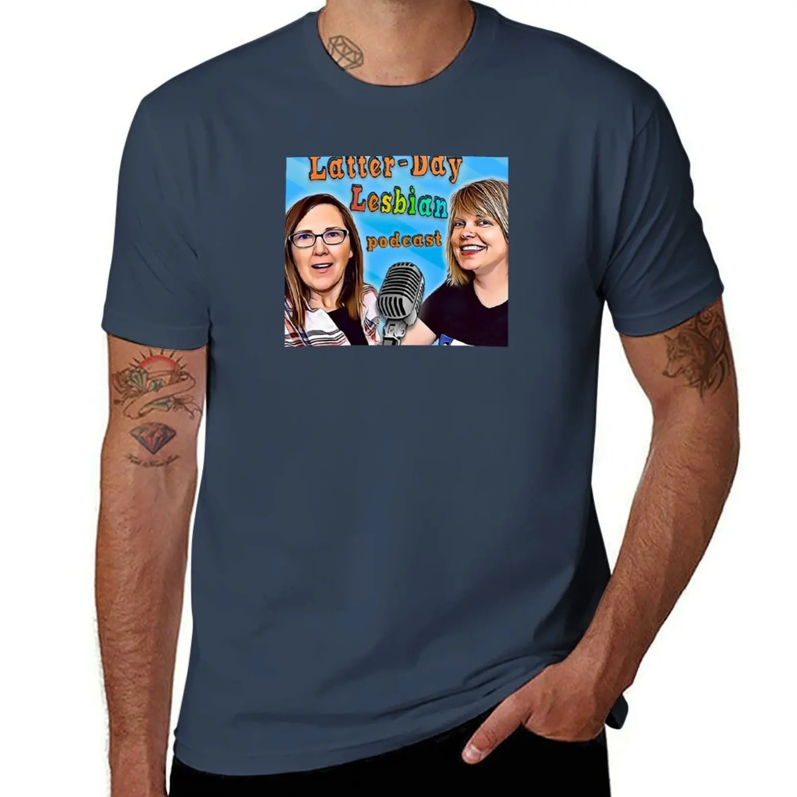 Latter-Day Podcast Lesbian T-Shirt All Match Basic Short Sleeve Top
