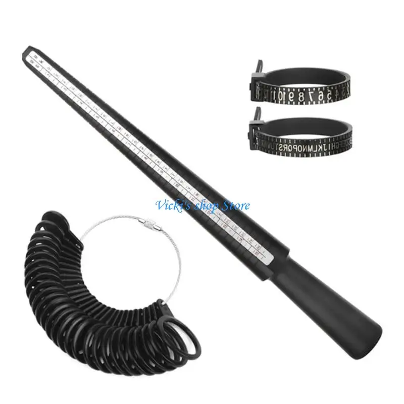 3/4/6/7 قطعة خواتم Sizer أداة قياس خواتم مغزل قياس حجم خواتم معدنية Sizers أداة عدة الضابط للنساء الرجال #5