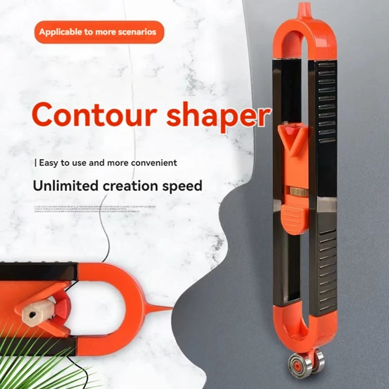 Irregular Contour Gauge Profile Scribing Ruler Contour Gauge With Lock Adjustable Woodworking Measuring Gauge Duplicator