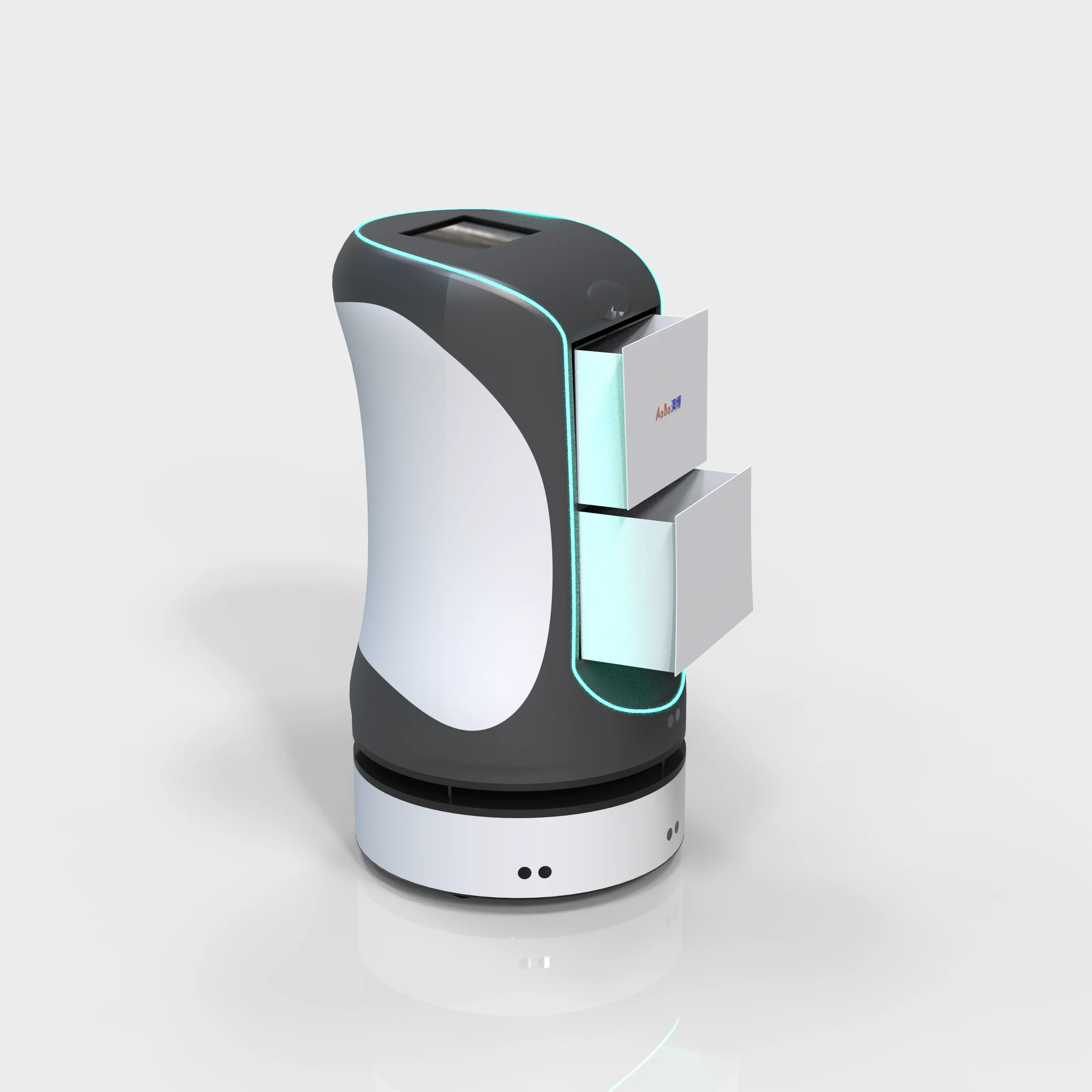 The latest hotel commercial reception delivery service robot