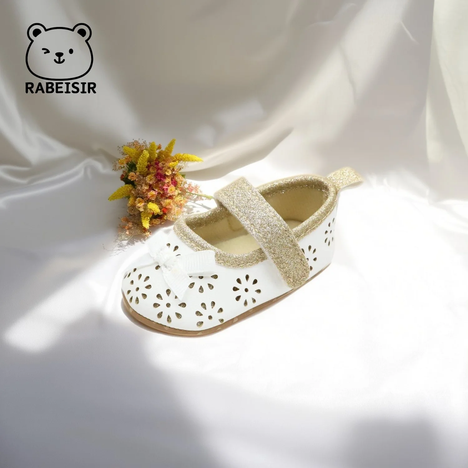 أحذية للفتيات الصغيرات، أحذية الأميرة، أحذية المشي للأطفال، 0-6-12-18 شهرًا مجوفة قابلة للتنفس ومضادة للانزلاق ومضادة للانزلاق #6