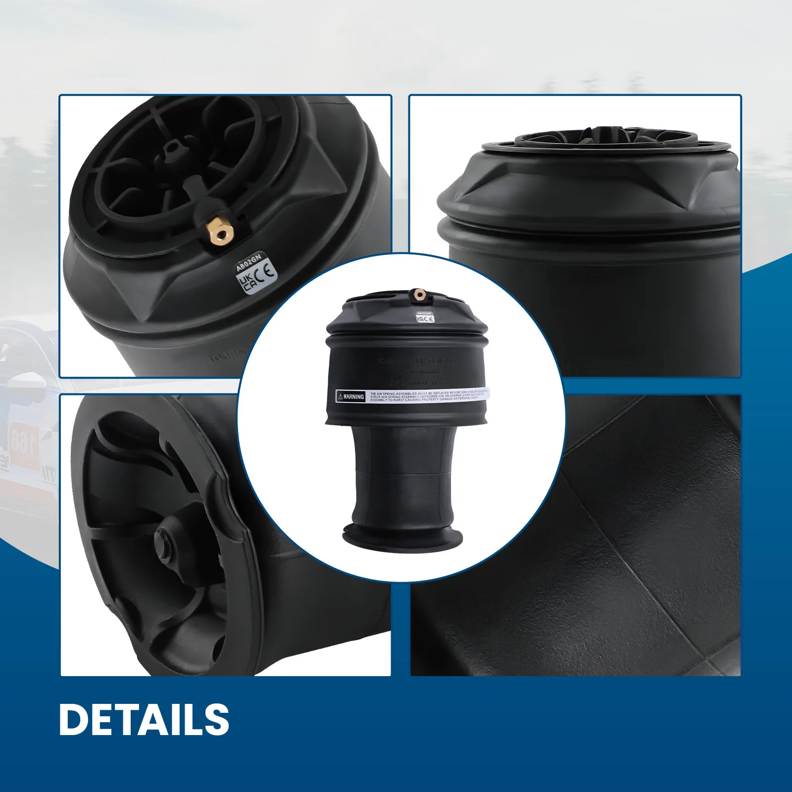 Luftfederkompressor + 2x Luftfedertasche für Citroen C4 Grand Picasso I 06-13 – Detail 3