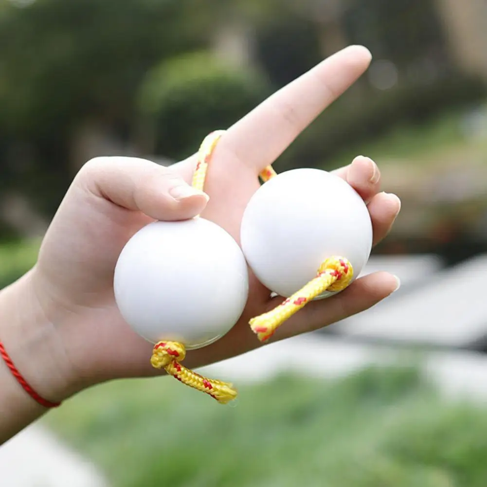 Fingertip Drum Balls 1 Pair Delicate Smooth Surface High Hardness  Double Gourd Percussion Fingertip Drum Balls for Home