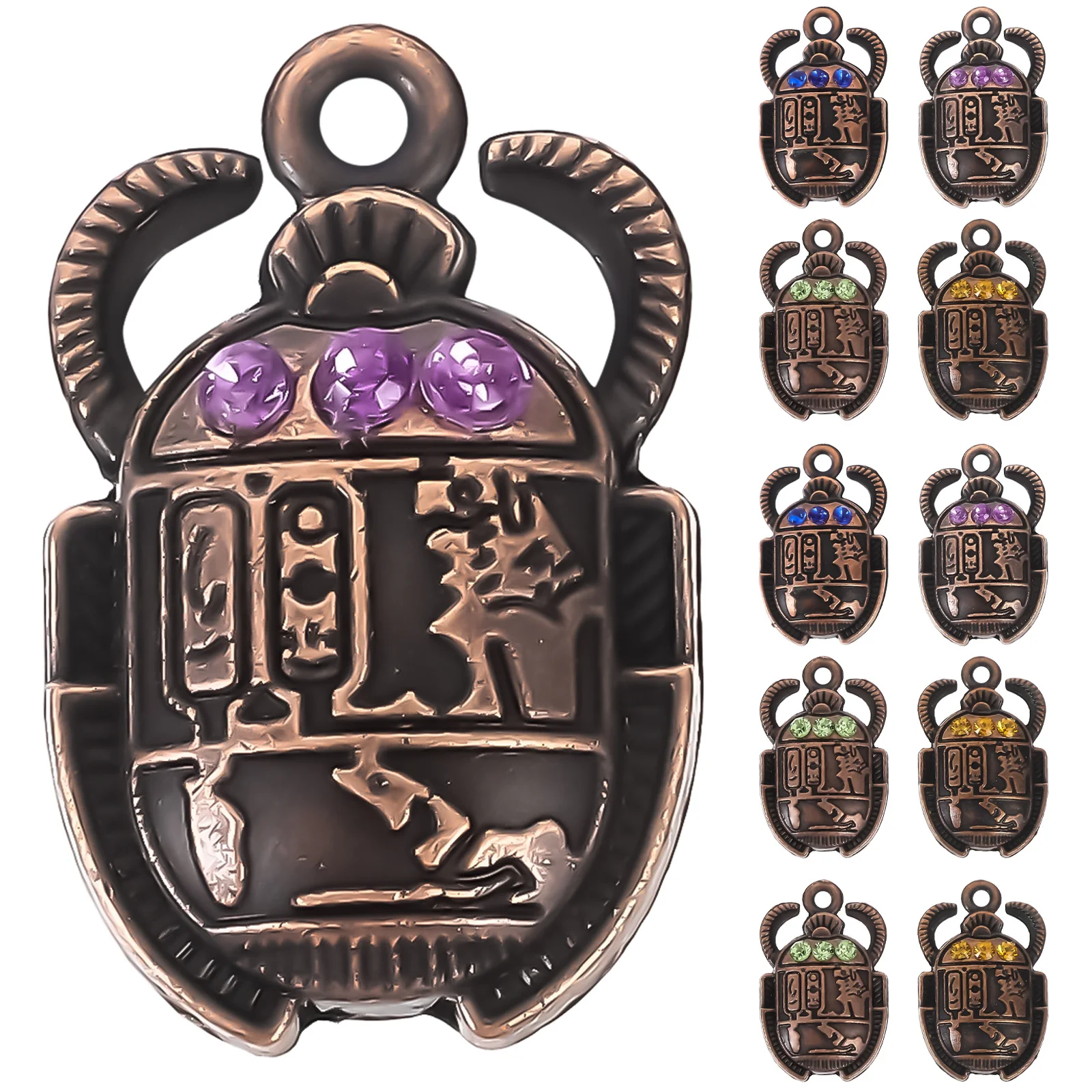 

40Pcs Beetle Pendant Charms DIY Hanging Pendants for Jewelry Making Necklace Bracelet Craft Supplies Beetle Charm