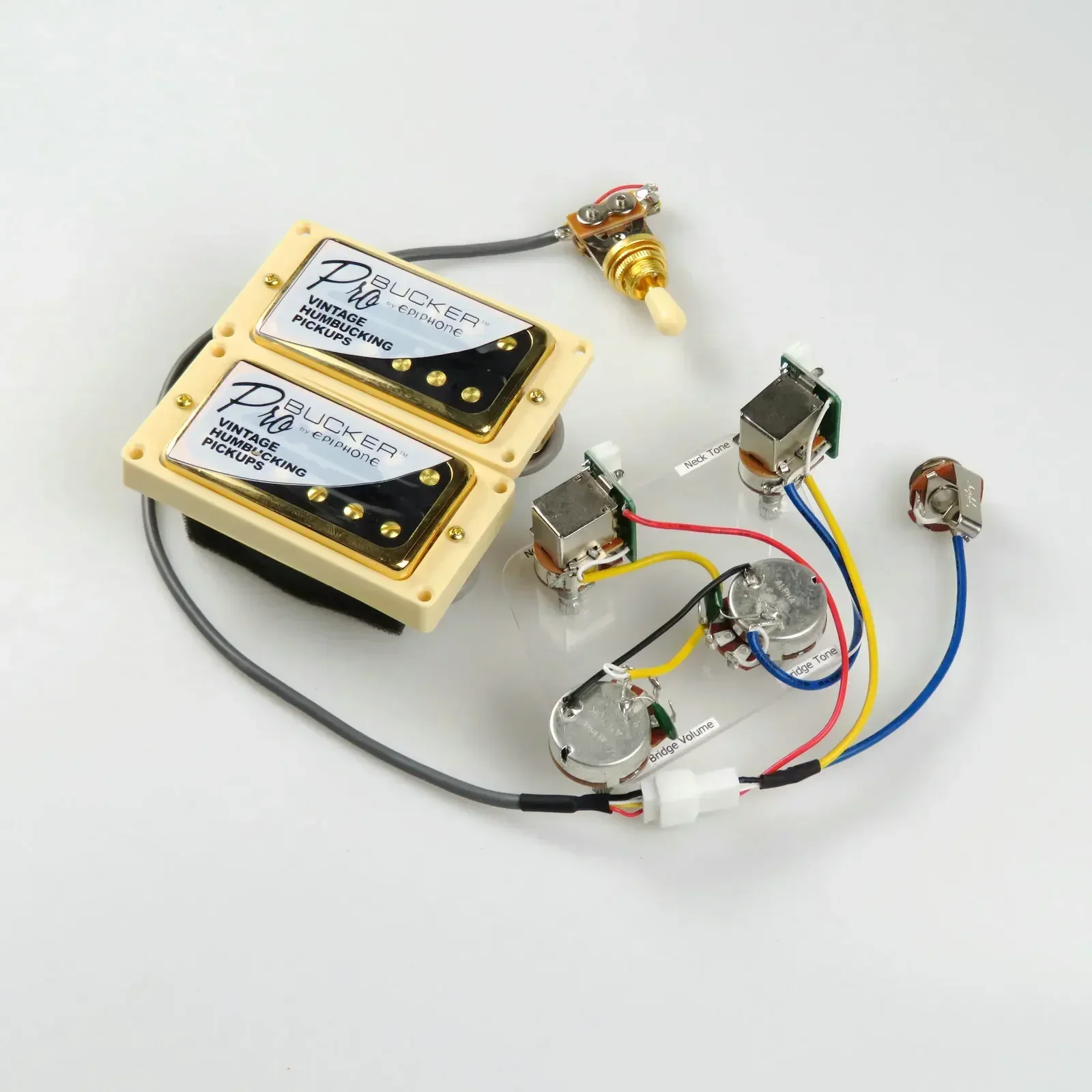 Beyond Music Shop Humbucker Pickups – ProBucker Standard Electric Guitar Pickup Set with Quick-Connect Wiring Harness