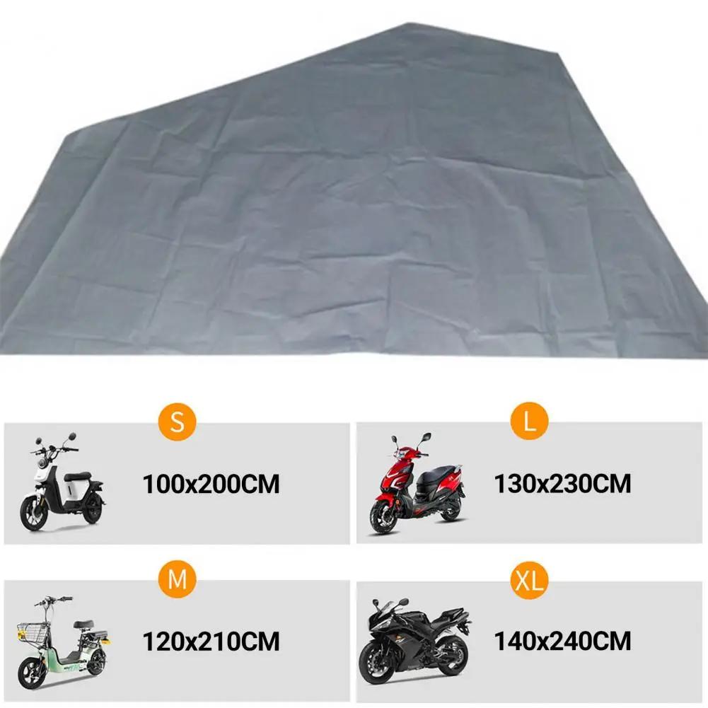 Durable Temperature-resistant Tear-resistant Motorcycle Cover PEVA Outdoor Indoor UV Protection Bike Dust Cover