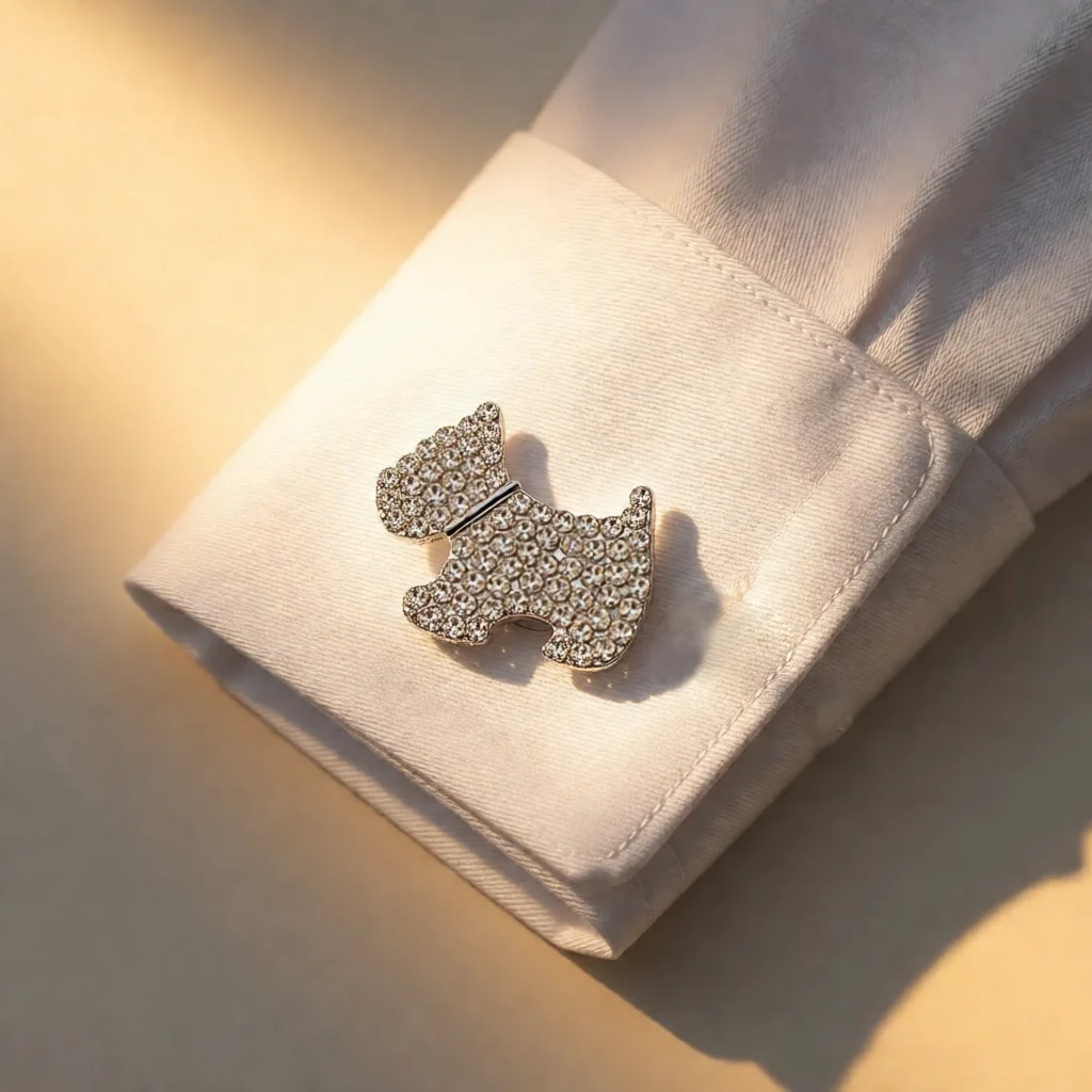 2 Pièces – Nouveaux Cache-Boutons en Cristal de Haute Qualité pour Vêtements DIY, Décoration de Boutons en Alliage pour Chemises et Manches