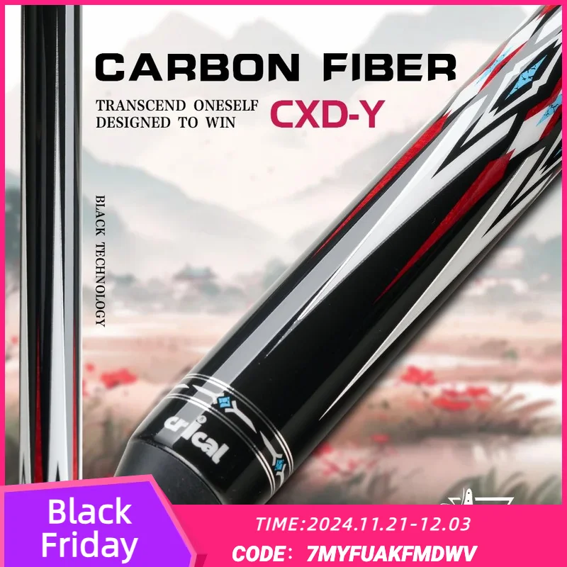 CRICAL Carbon Fiber Pool Cue CXD series Billiards 12.5mm Tip Stick 3/8*8 Radial Pin Joint Technology Professional Billiard Cue