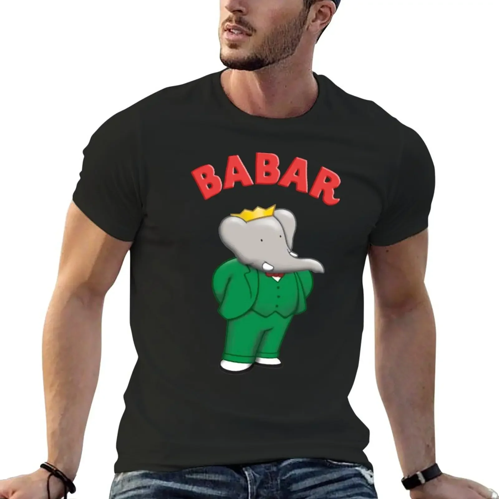 

Babar the elephant T-Shirt cheap stuff korean fashion shirts graphic tee men