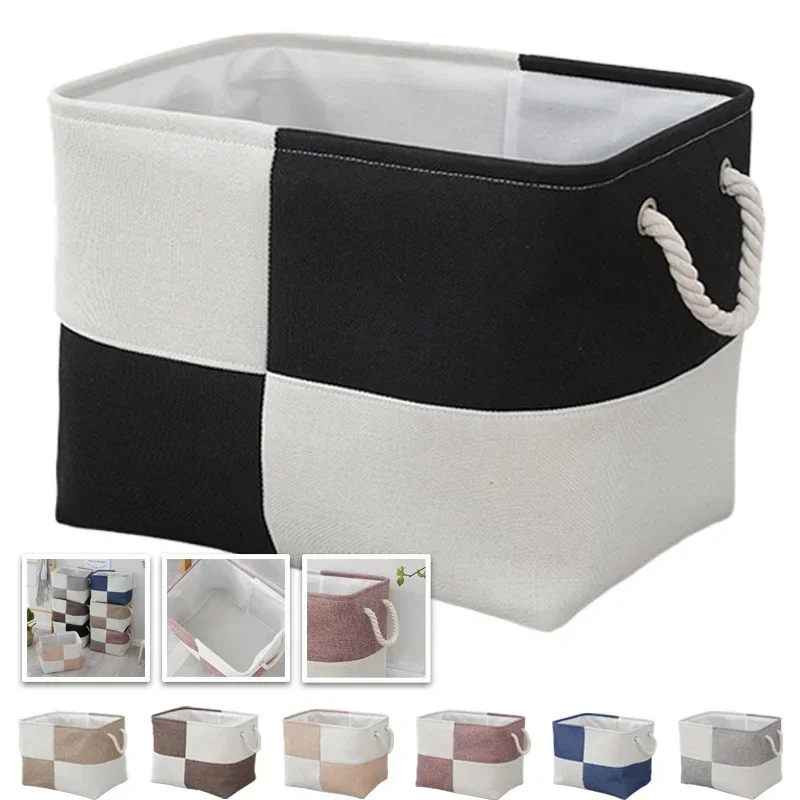 

Foldable Dirty Clothes Basket Household Multifunctional Fabric Storage Bucket Sundries Toys Clothes Organizing Storage Container