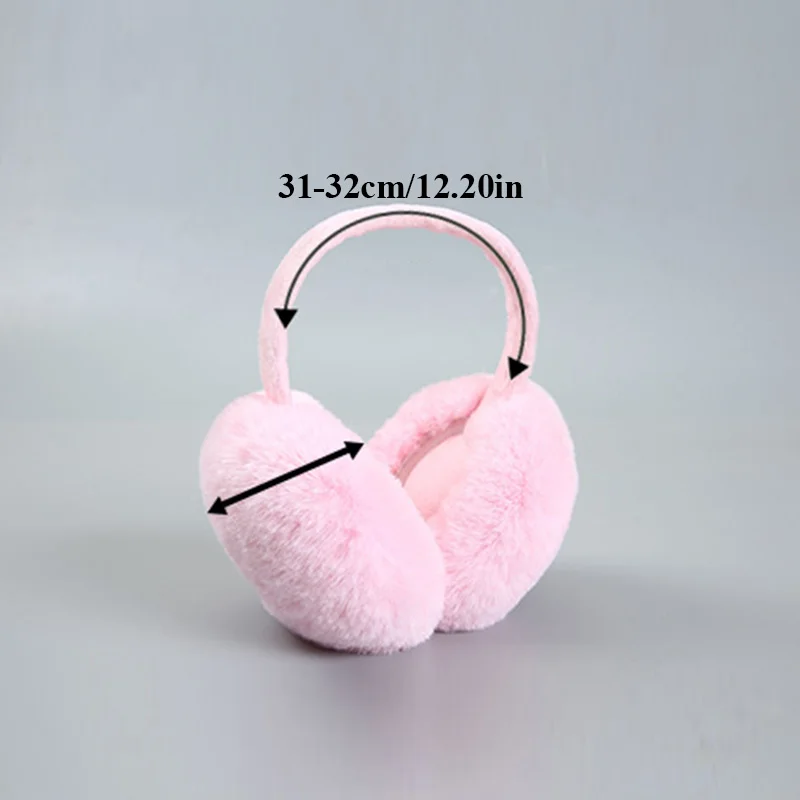 Autumn and Winter Earmuffs for Women Warm Ear Cover Ear Bag Fur Headphones Cute Warm Ladies Comfortable Solid Color Unisex