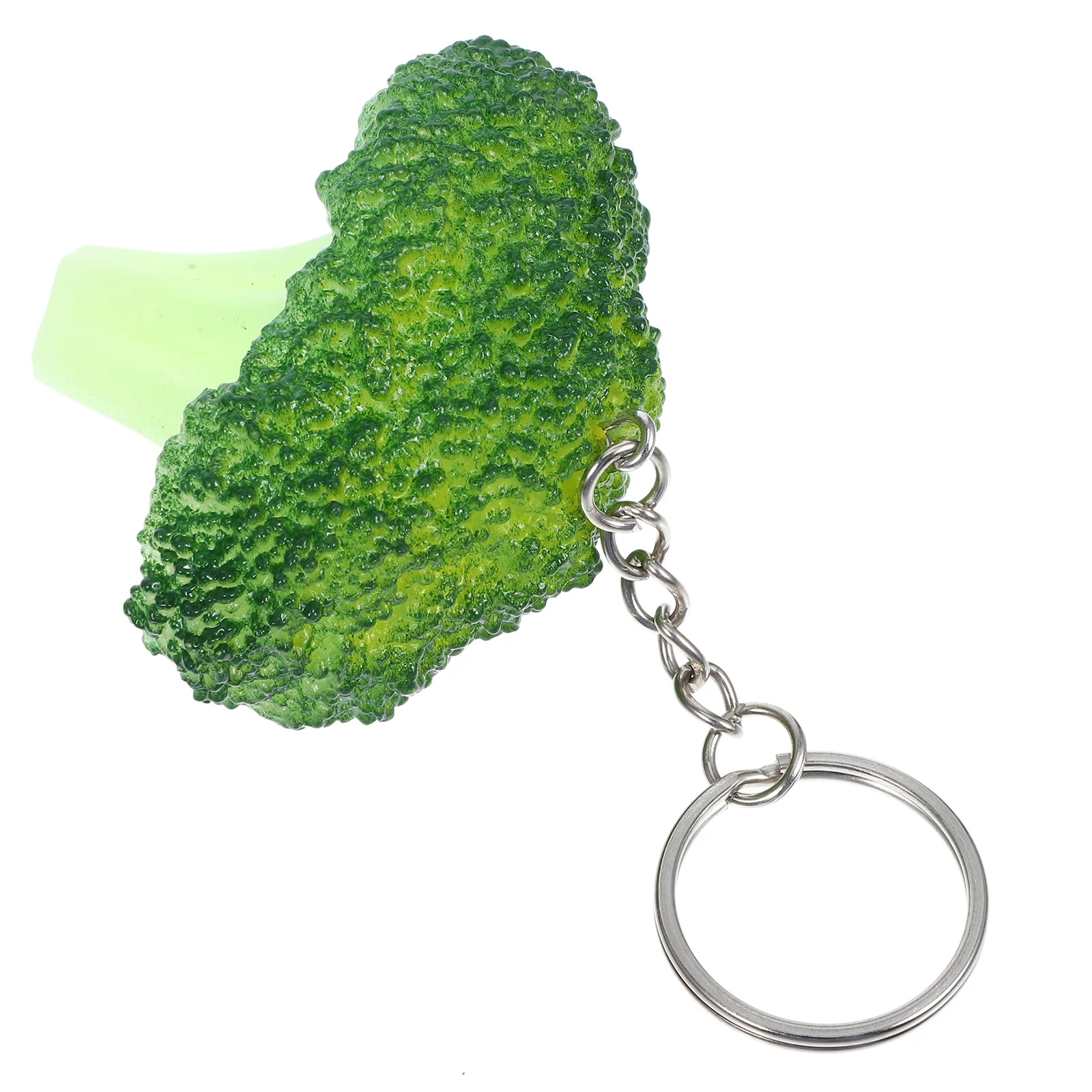 Charms Broccoli Keychain Kids Wallet Fake Food Backpack Hanging Adorn Child Novelty Keychains